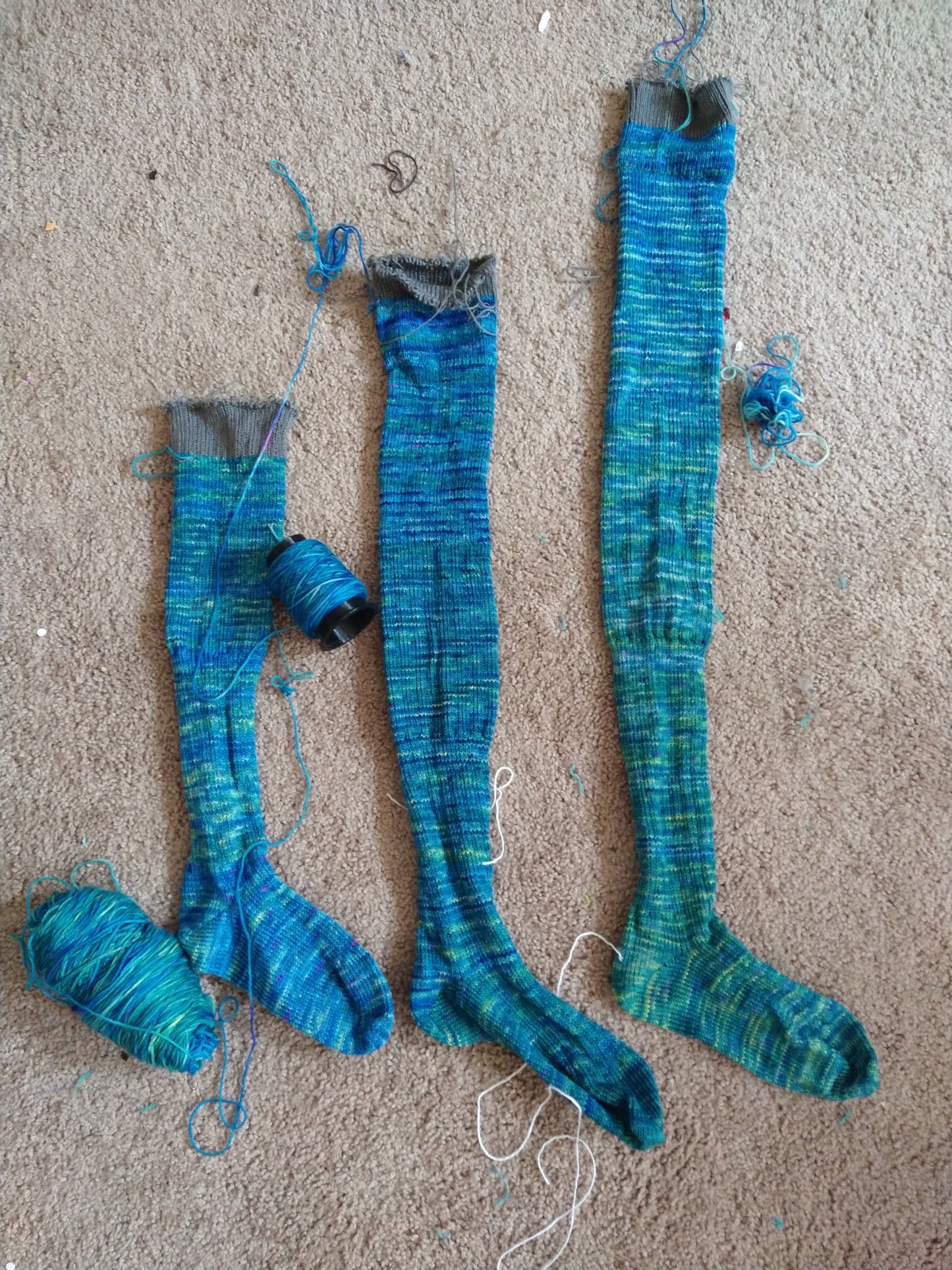 My yarn, My sock knitting machine, Your socks