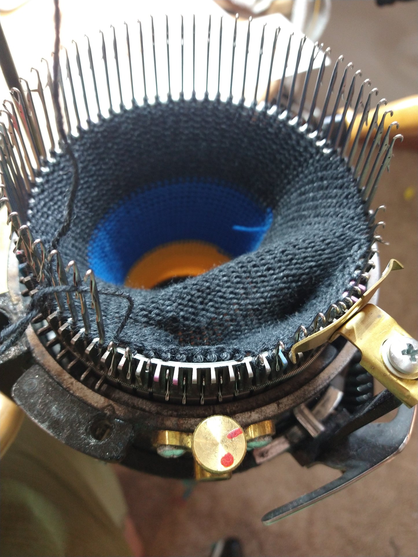 Your Yarn, My sock knitting machine