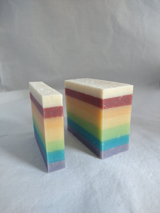 Rainbow soap