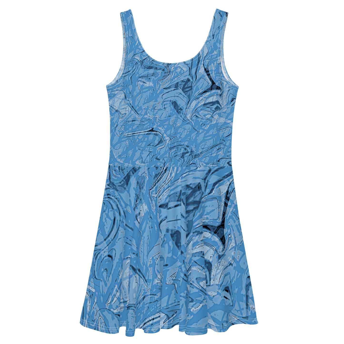 Blue Skater Dress