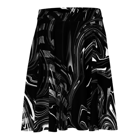 Black / White Skater Skirt