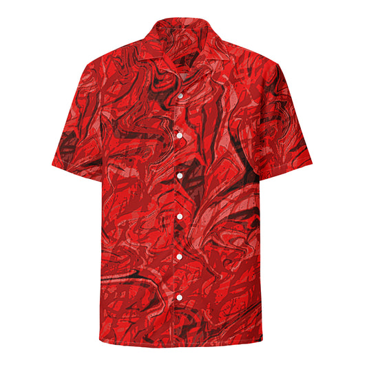 Red Unisex button shirt
